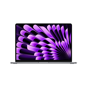 Apple MacBook Air 15'' (2024), M3 8C/10C, 8 ГБ, 256 ГБ, SWE, серый - Ноутбук