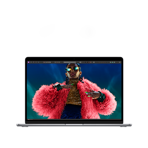 Apple MacBook Air 15'' (2024), M3 8C/10C, 8 ГБ, 256 ГБ, SWE, серый - Ноутбук