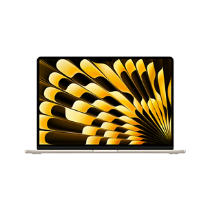 Apple MacBook Air 15'' (2024), M3 8C/10C, 8 ГБ, 256 ГБ, SWE, золотистый - Ноутбук