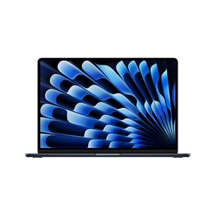 Apple MacBook Air 15'' (2024), M3 8C/10C, 8 ГБ, 256 ГБ, SWE, черный - Ноутбук MRYU3KS/A