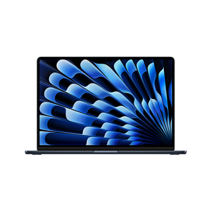 Apple MacBook Air 15'' (2024), M3 8C/10C, 8 ГБ, 256 ГБ, SWE, черный - Ноутбук