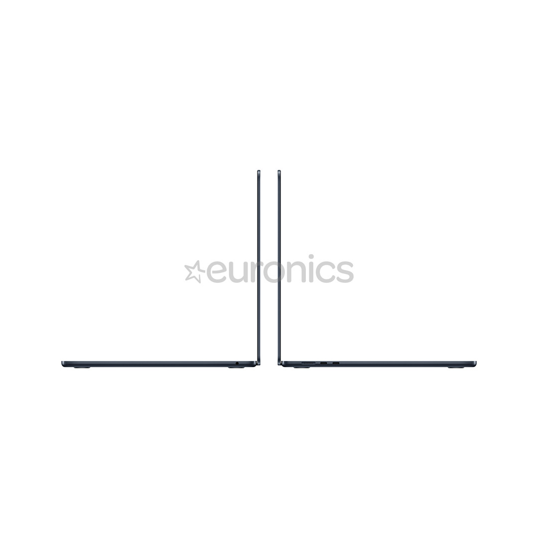 Apple MacBook Air 15'' (2024), M3 8C/10C, 8 GB, 256 GB, SWE, must - Sülearvuti