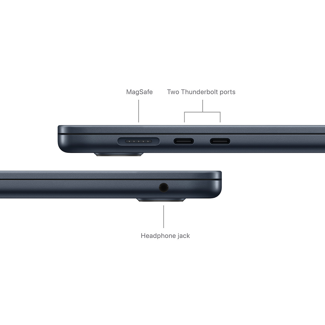Apple MacBook Air 15'' (2024), M3 8C/10C, 8 ГБ, 512 ГБ, SWE, черный - Ноутбук