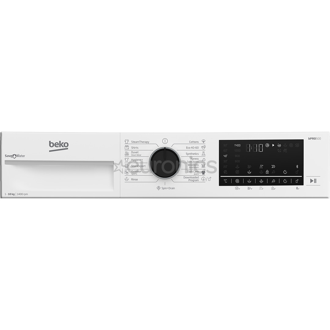 Beko, 10 kg, sügavus 58 cm, 1400 p/min - Eestlaetav pesumasin
