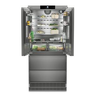 Liebherr, BioFresh NoFrost, 523 L, 203 cm, stainless steel - SBS-Refrigerator