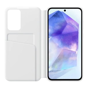 Samsung Smart View Wallet Case, Galaxy A55, white - Case