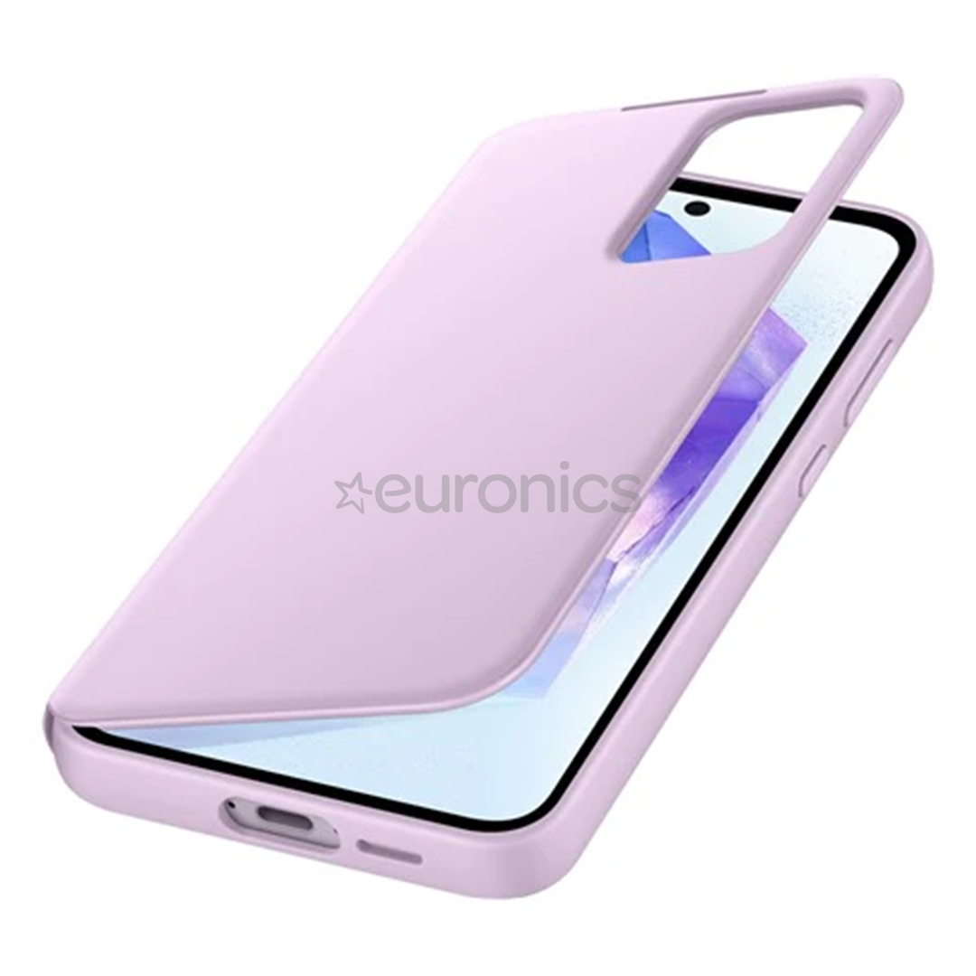 Samsung Smart View Wallet Case, Galaxy A55, сиреневый - Чехол