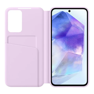 Samsung Smart View Wallet Case, Galaxy A55, lilla - Kaaned