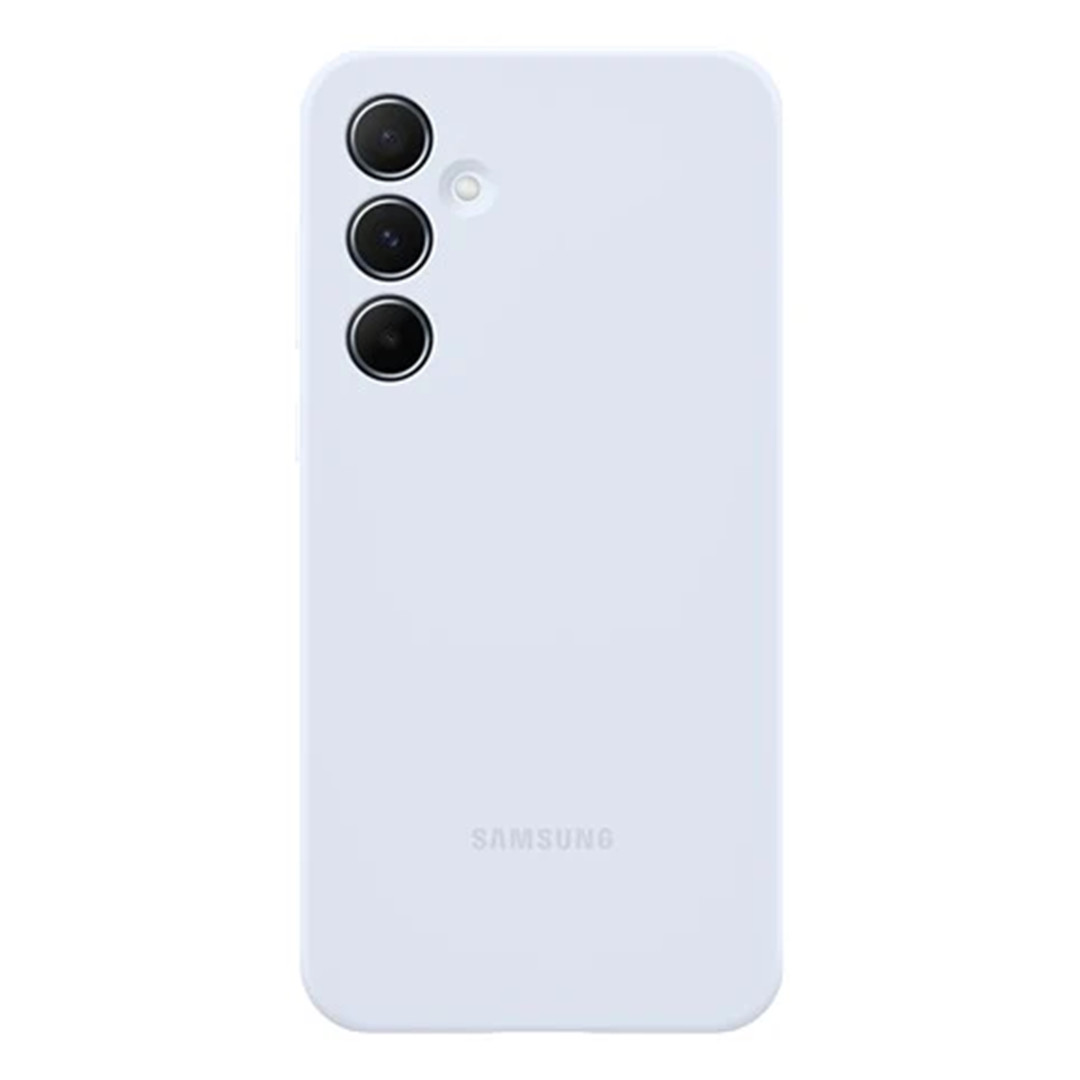 Samsung Silicone Case, Galaxy A55, голубой - Чехол