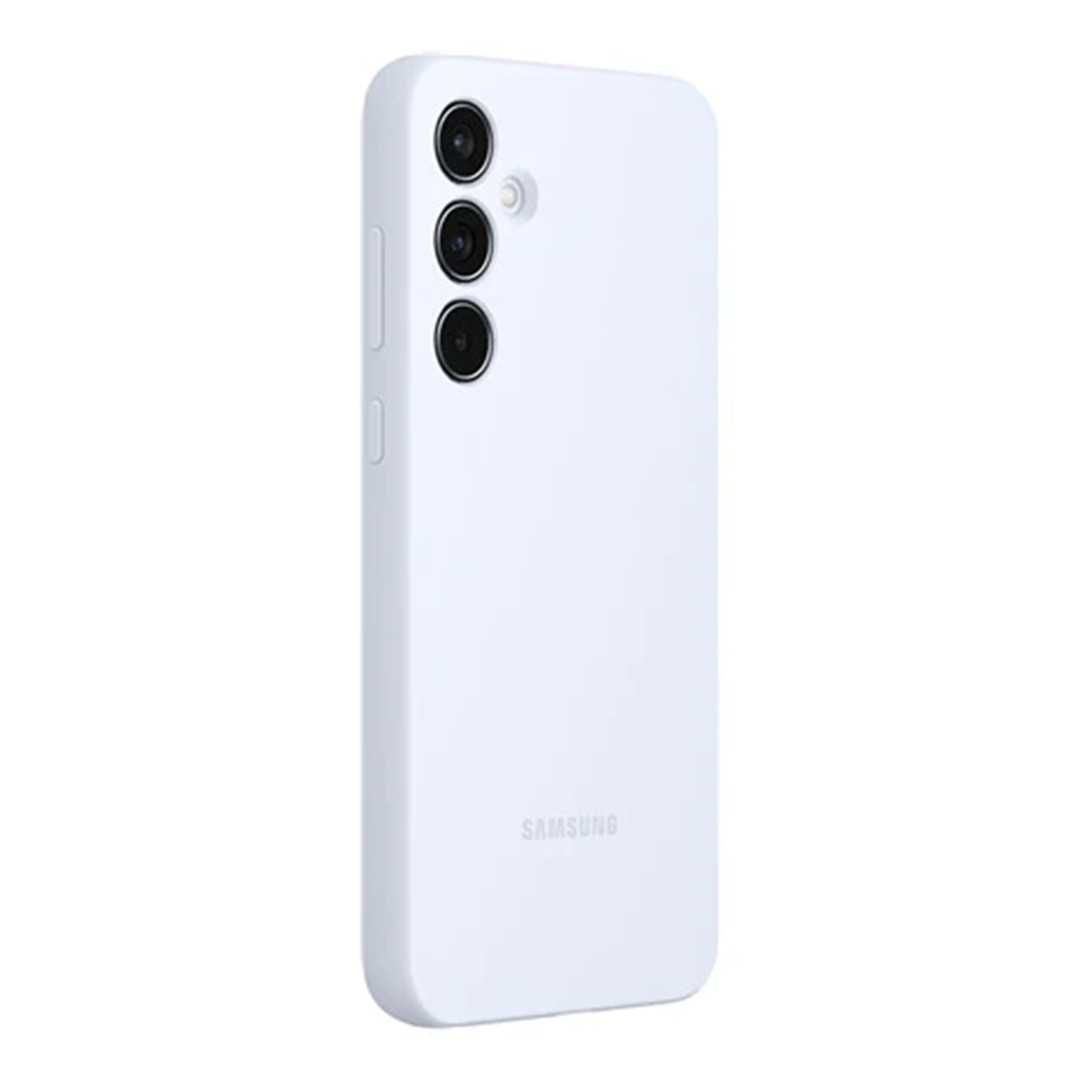 Samsung Silicone Case, Galaxy A55, голубой - Чехол