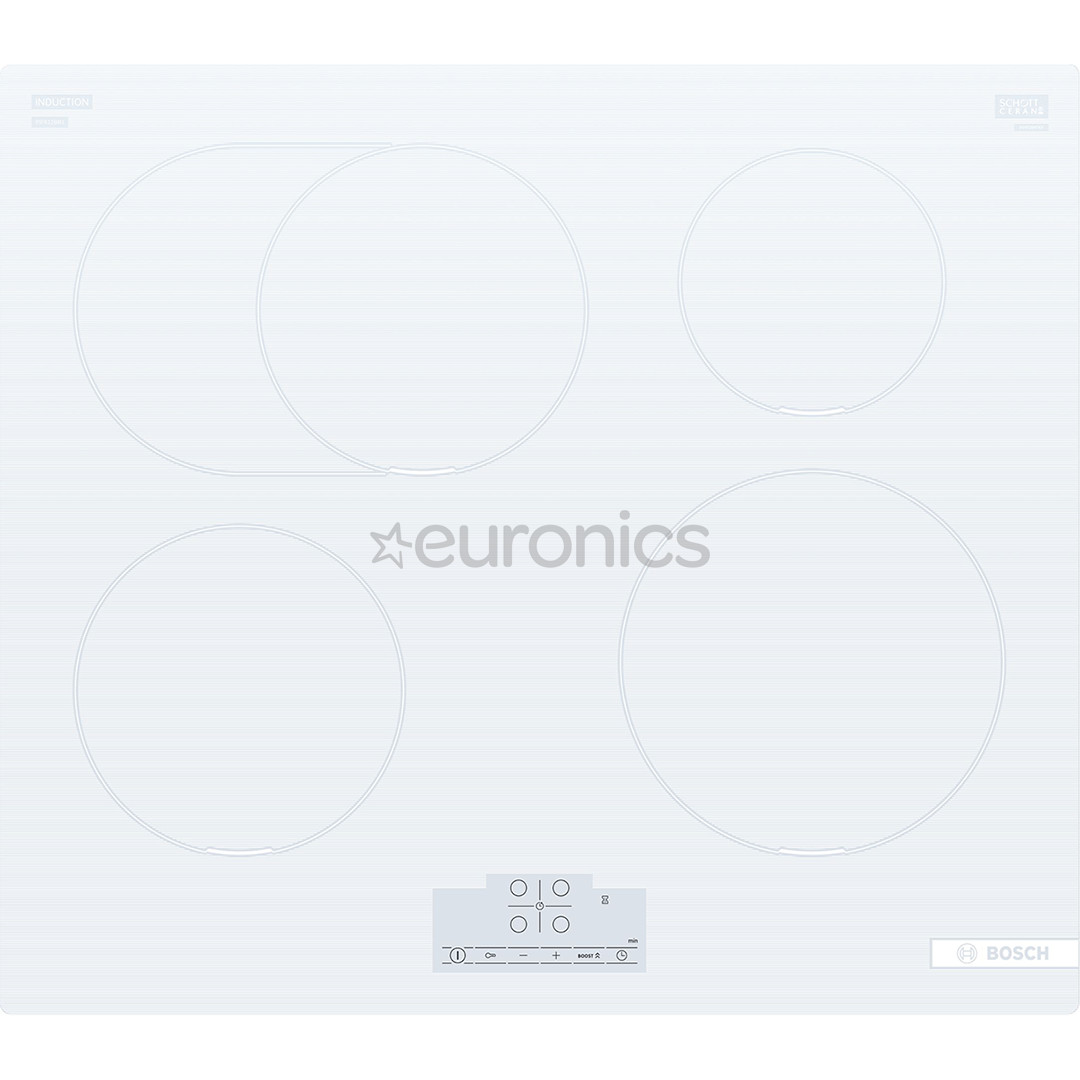 Bosch, Series 6, frameless, white - Built-in induction hob