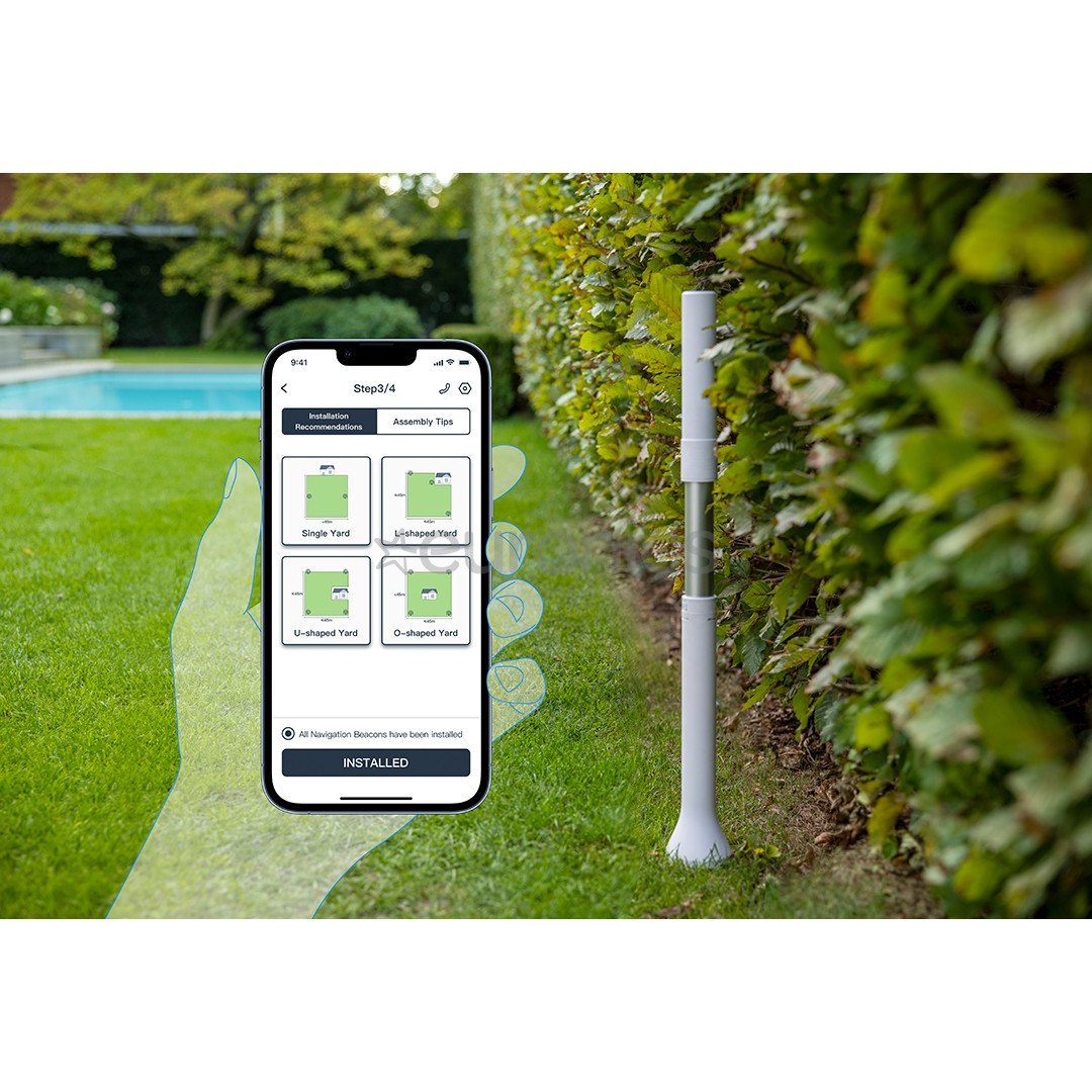 Ecovacs Goat G1-2000, must/valge - Robotmuruniiduk + Kinkekomplekt