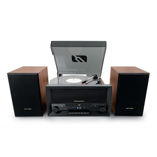 Muse MT-120 MB, CD, USB, Bluetooth, turntable, black/brown - Music centre MT-120MB
