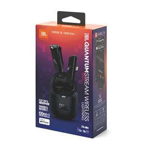 JBL Quantum Stream Wireless Lightning, must - Juhtmevaba mikrofon