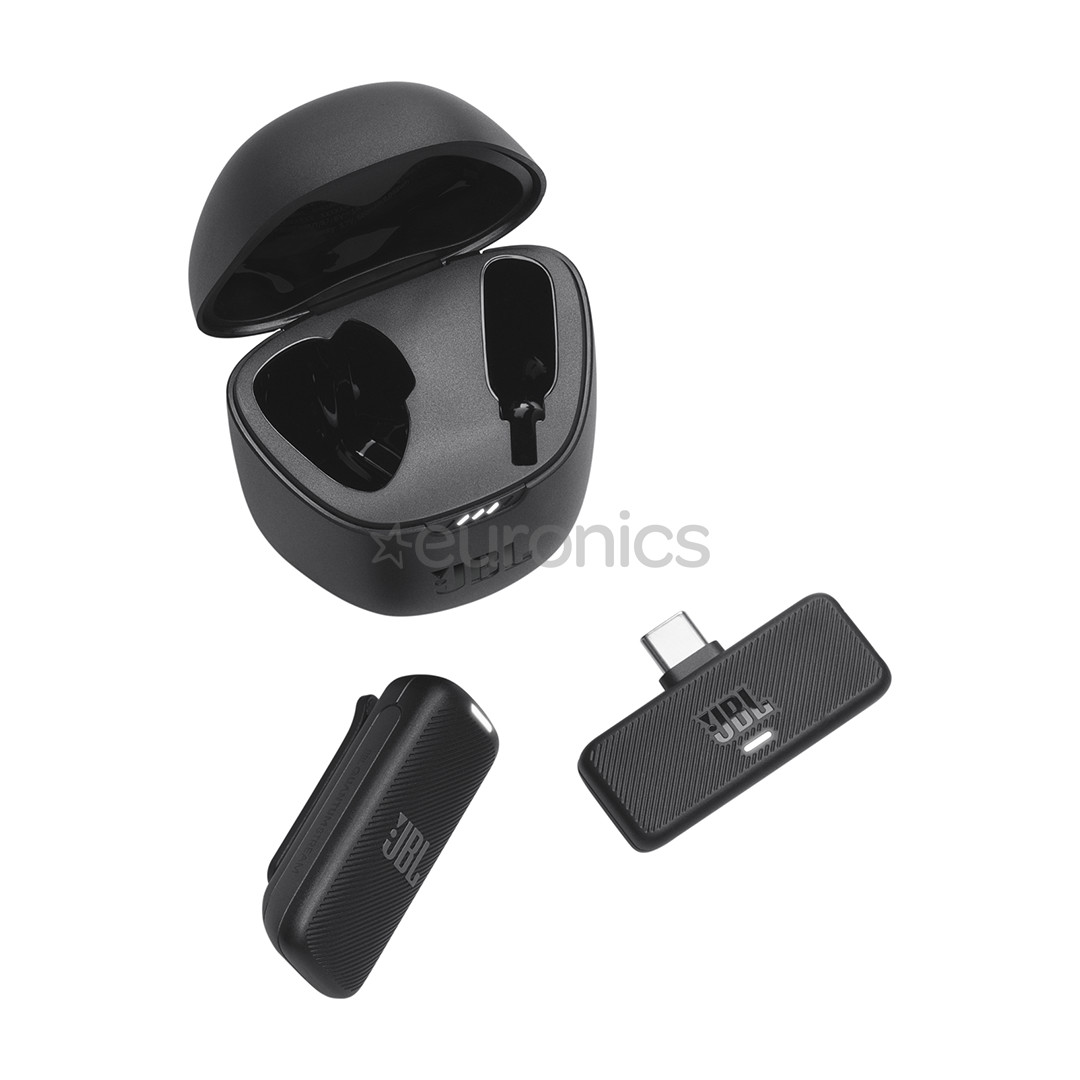 JBL Quantum Stream Wireless USB-C, must - Juhtmevaba mikrofon