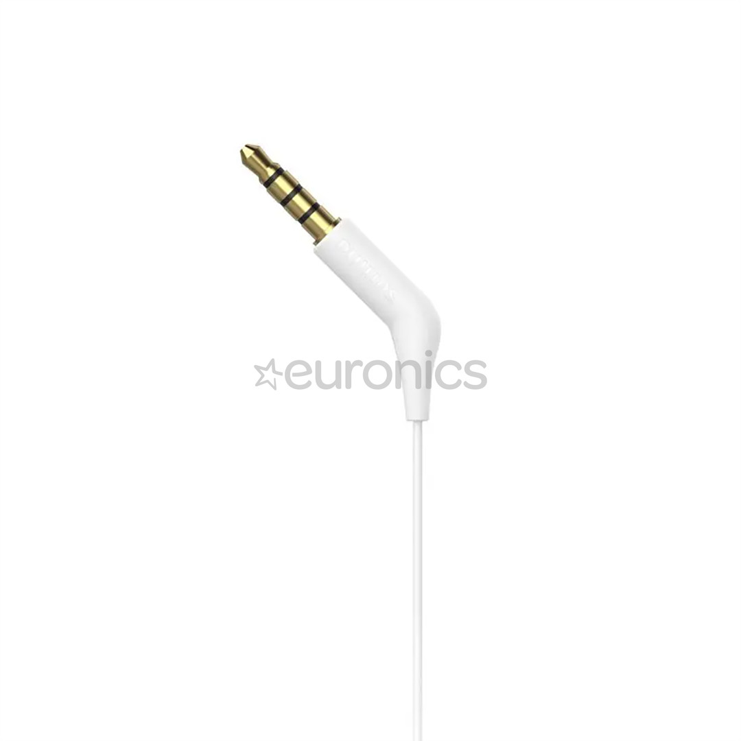 Philips TAE1105WT, 3,5 мм, белый - Проводные внутриканальные наушники