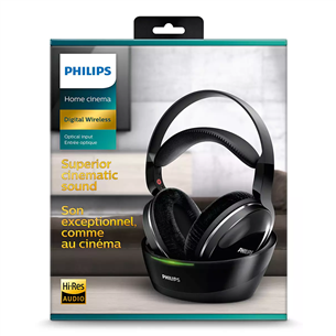 Philips SHD8850, must - Juhtmevabad kõrvaklapid koju