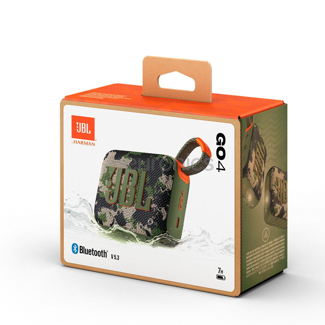 JBL GO 4, камуфляж - Портативная беспроводная колонка