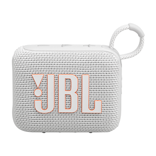 JBL GO 4, valge - Kaasaskantav juhtmevaba kõlar