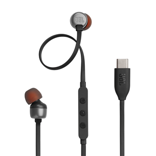 JBL Tune 310C USB-C, kõrvasisesed, must - Juhtmega kõrvaklapid