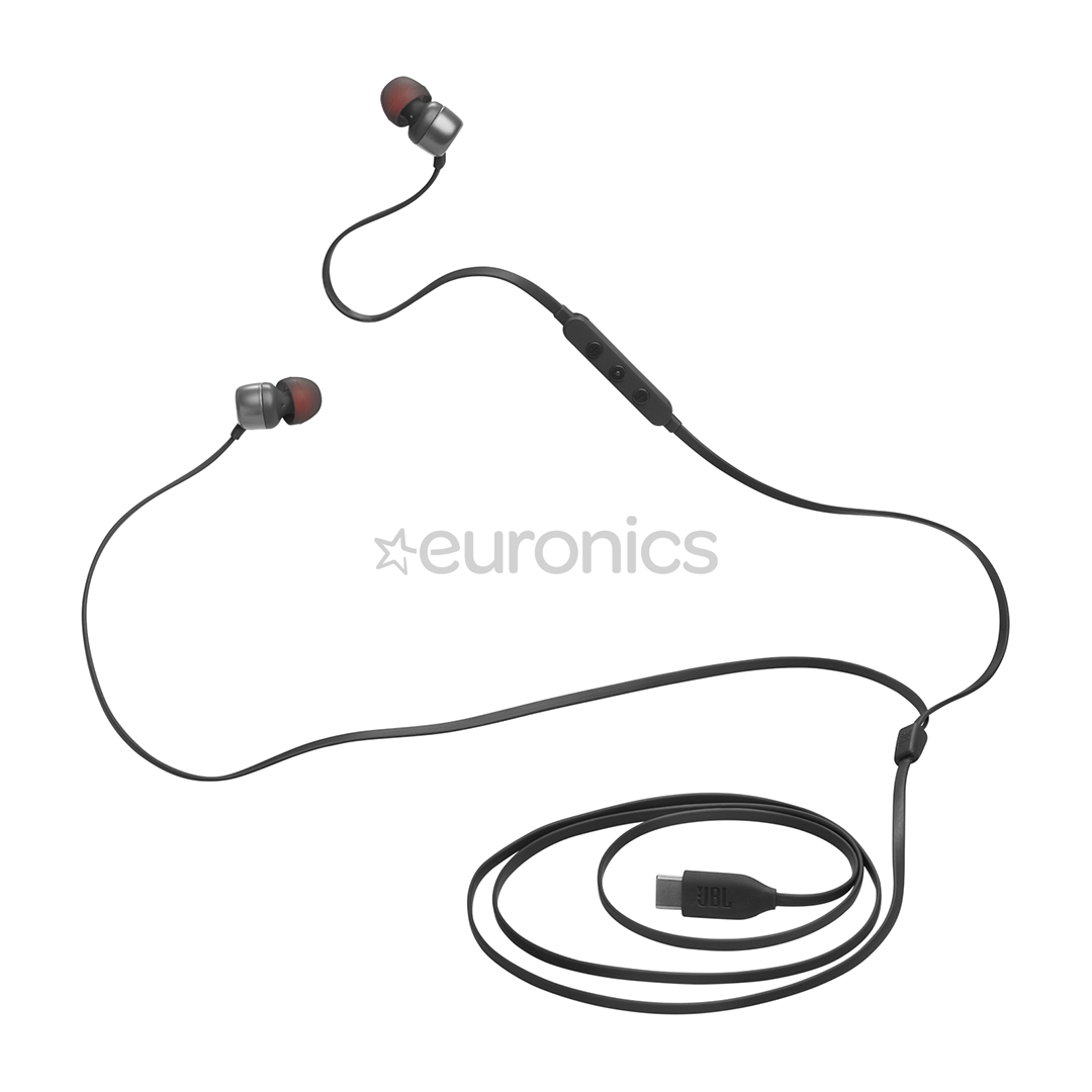 JBL Tune 310C USB-C, kõrvasisesed, must - Juhtmega kõrvaklapid