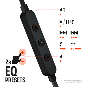 JBL Tune 310C USB-C, kõrvasisesed, must - Juhtmega kõrvaklapid