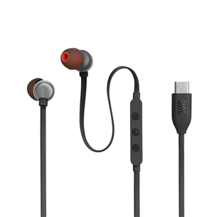JBL Tune 310C USB-C, kõrvasisesed, must - Juhtmega kõrvaklapid