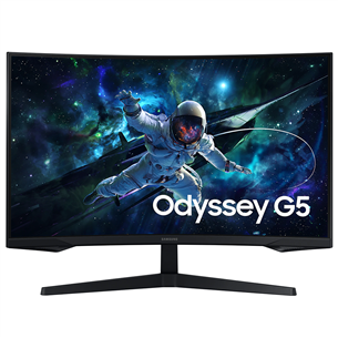 Samsung Odyssey G5 G55C, 32'', QHD, 165 Hz, LED VA, nõgus, must - Monitor