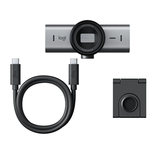 Logitech MX Brio, 4K, USB-C, must - Veebikaamera