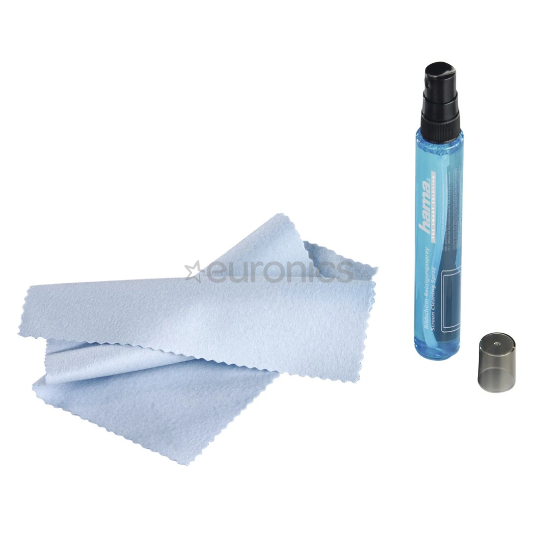Hama Screen Cleaner, TV ja kontor, 15 ml - Puhastusvahend ja puhastuslapp