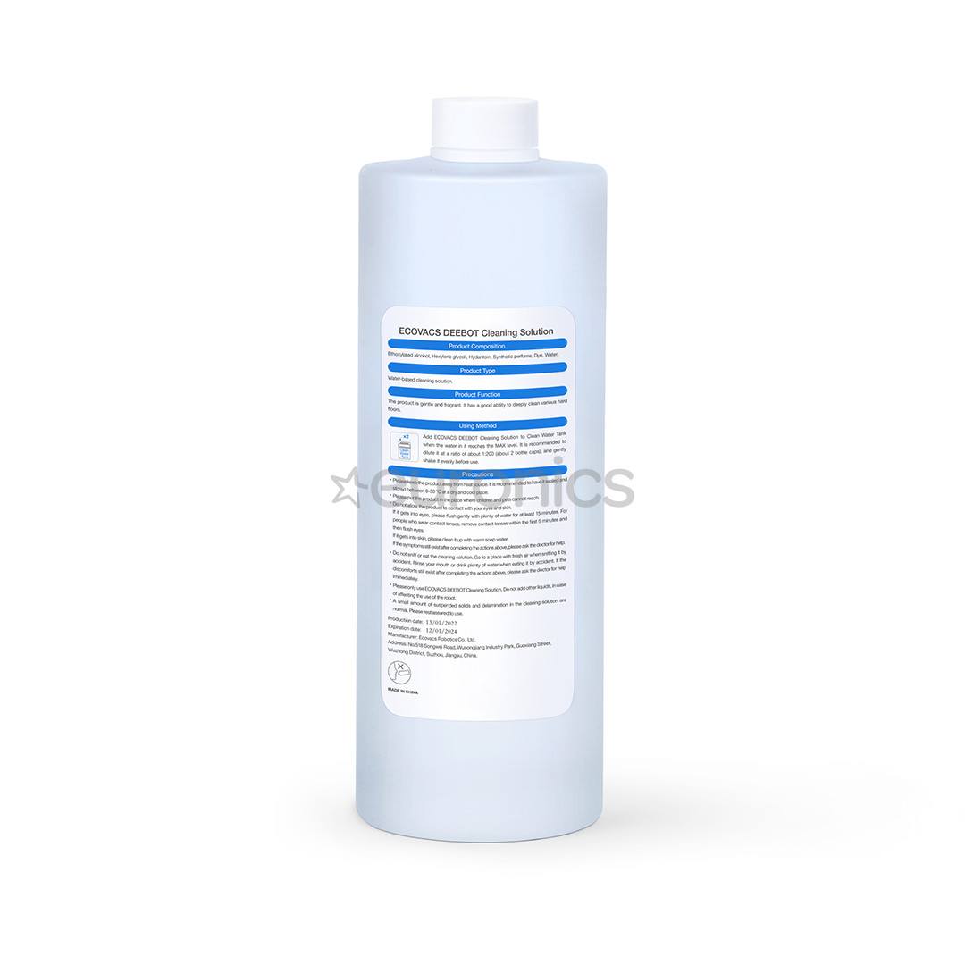 Ecovacs, 1000 ml - Cleaning solution for robot vacuum cleaner