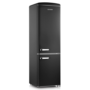 Severin, Retro, 244 L, height 181 cm, black - Refrigerator