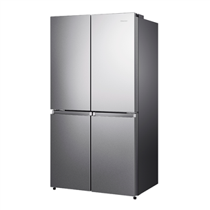 Hisense, Total No Frost, 609 L, height 179 cm, stainless steel - SBS Refrigerator