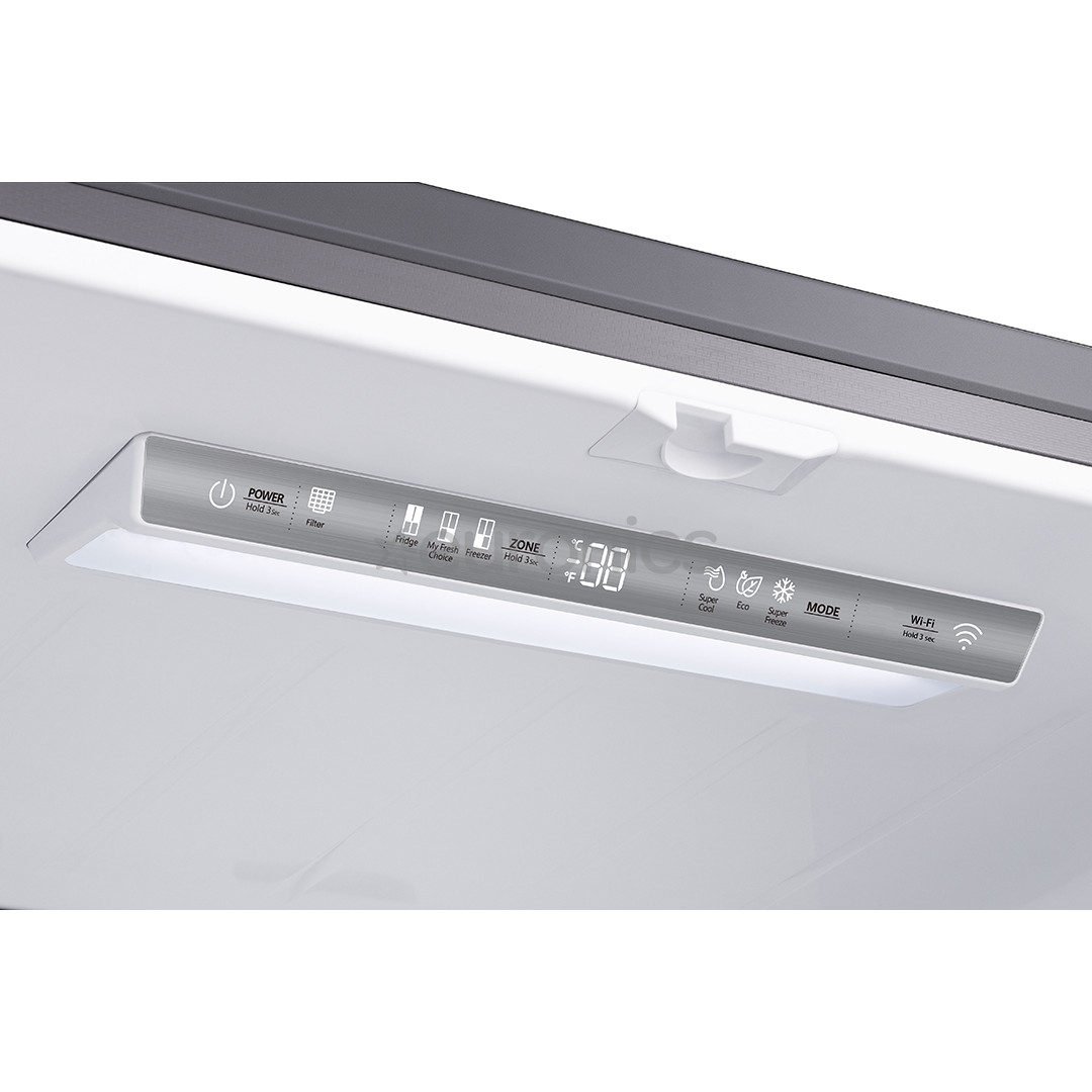 Hisense, Total No Frost, 609 L, height 179 cm, stainless steel - SBS Refrigerator