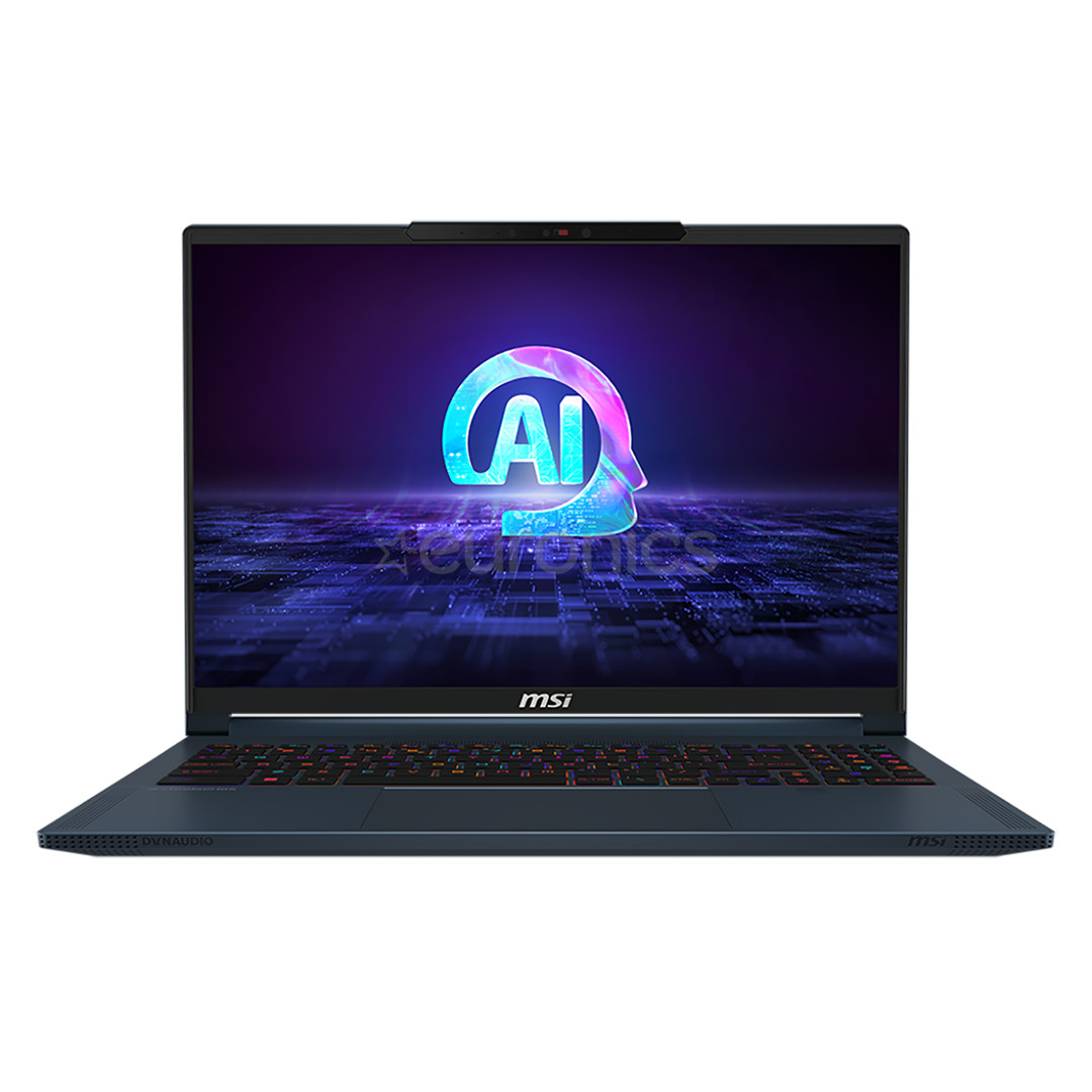 MSI Stealth 16 AI Studio A1VFG, 16'', QHD+ 240 Hz, Ultra 7, 16 GB, 1 TB, RTX 4060, W11P, ENG, sinine - Sülearvuti