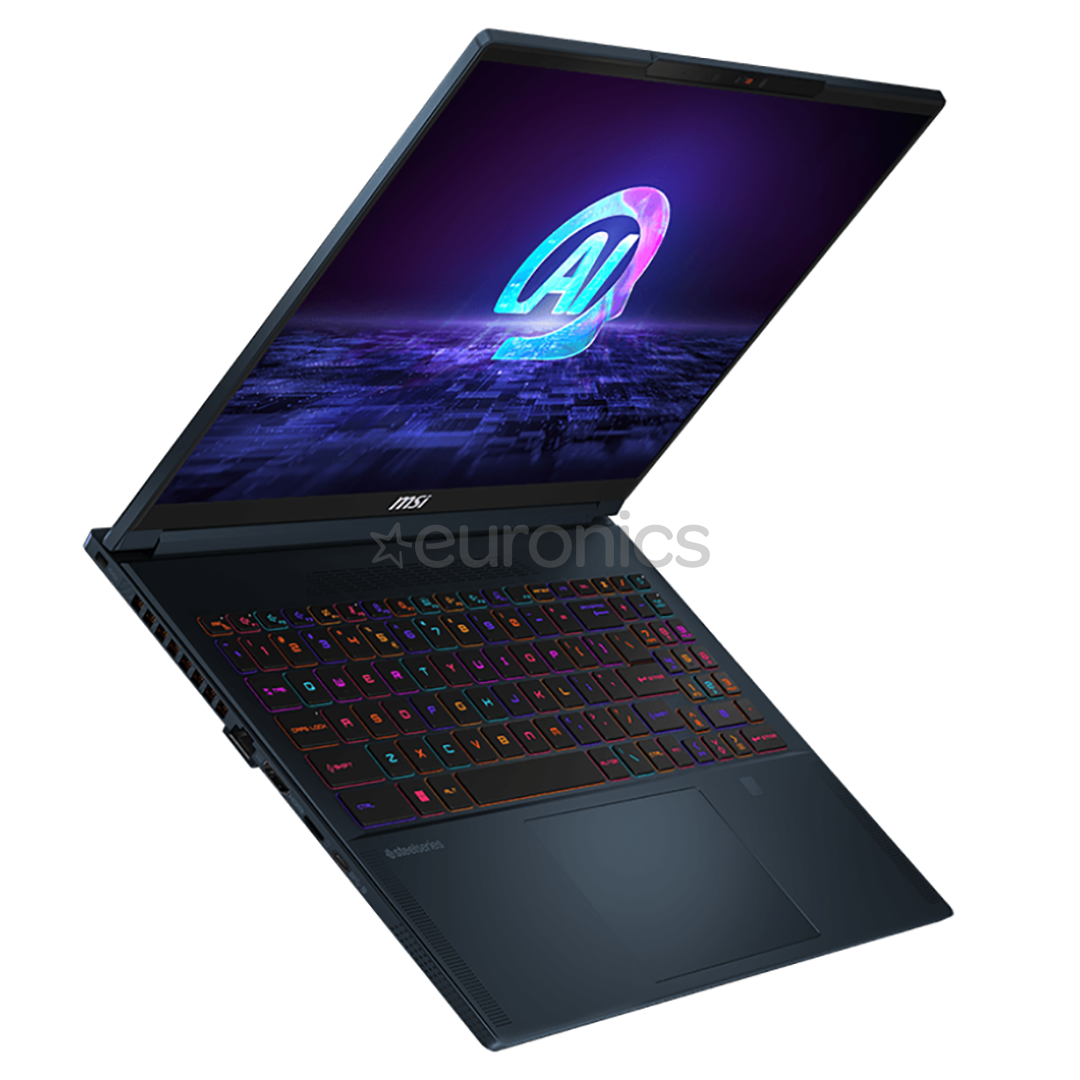 MSI Stealth 16 AI Studio A1VFG, 16'', QHD+ 240 Hz, Ultra 7, 16 GB, 1 TB, RTX 4060, W11P, ENG, blue - Notebook