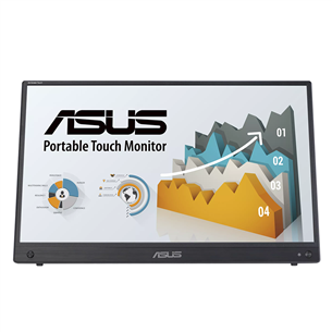 Asus ZenScreen MB16AHT, 15,6", Full HD, LED IPS, puutetundlik, must - Kaasaskantav monitor MB16AHT