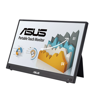 Asus ZenScreen MB16AHT, 15,6", Full HD, LED IPS, сенсорный, черный - Монитор