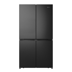 Hisense, Total No Frost, 609 L, height 179 cm, black - SBS Refrigerator