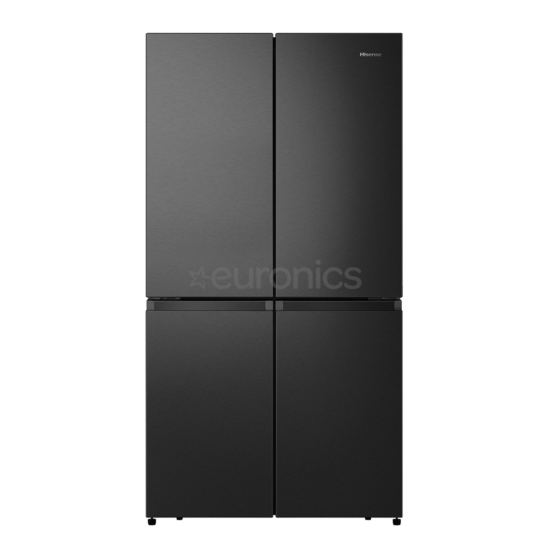 Hisense, Total No Frost, 609 L, height 179 cm, black - SBS Refrigerator