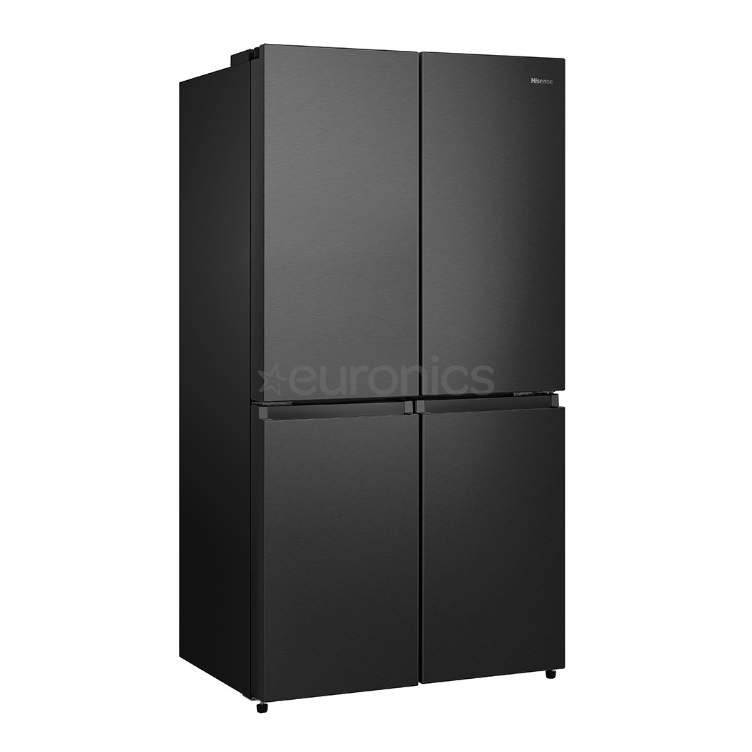 Hisense, Total No Frost, 609 L, height 179 cm, black - SBS Refrigerator