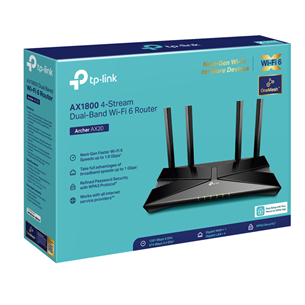 TP-Link Archer AX1800, WiFi 6, black - WiFi Router