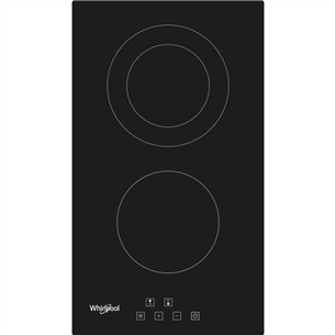 Whirlpool, domino, width 30 cm, black - Built-in ceramic hob