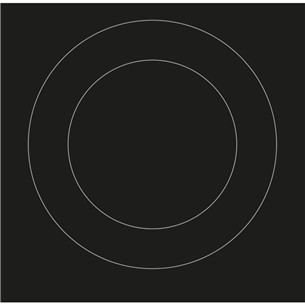 Whirlpool, domino, laius 30 cm, must - Integreeritav keraamiline pliidiplaat