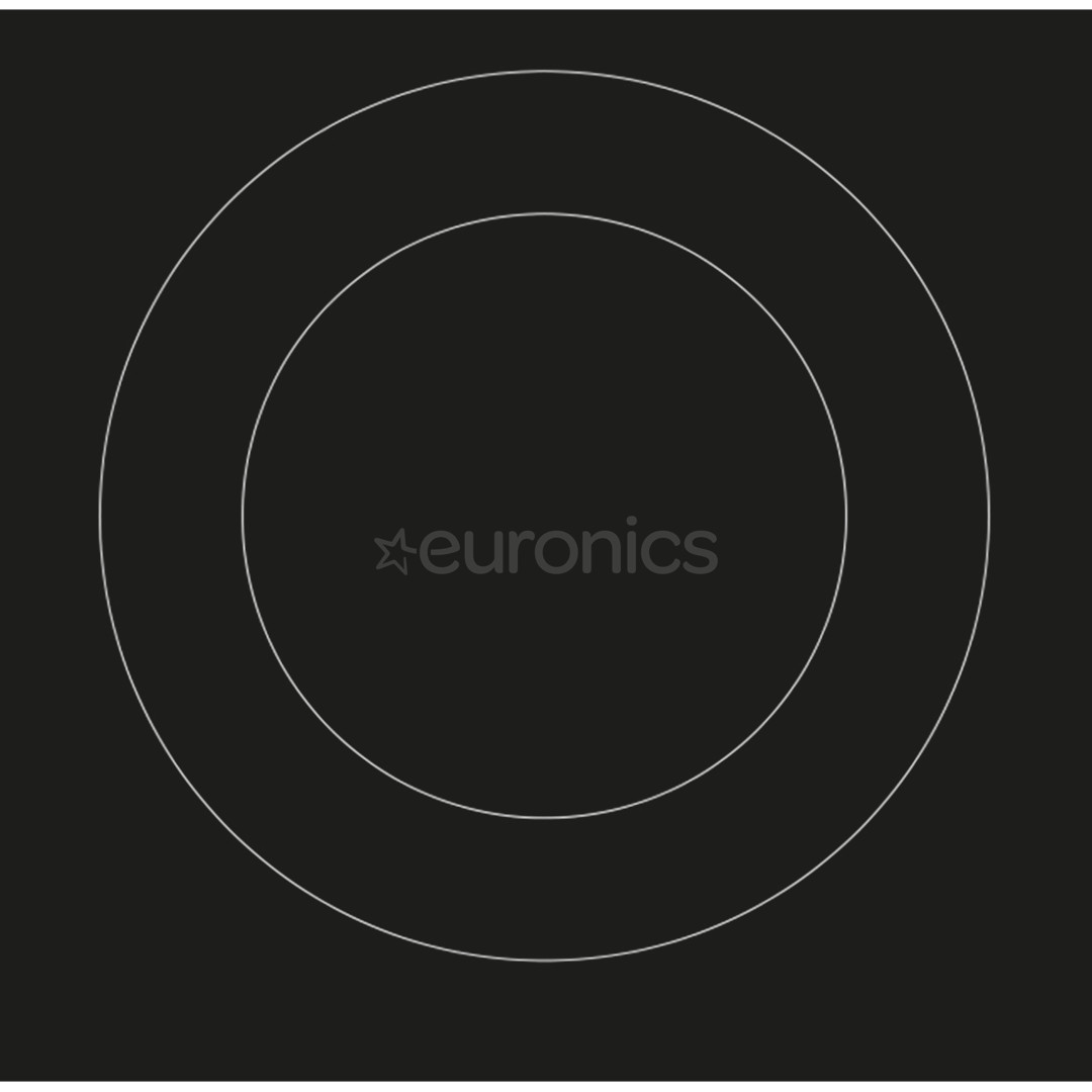 Whirlpool, domino, laius 30 cm, must - Integreeritav keraamiline pliidiplaat