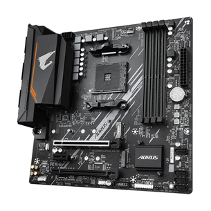 Gigabyte B550M Aorus Elite 1.3, mATX, must - Emaplaat