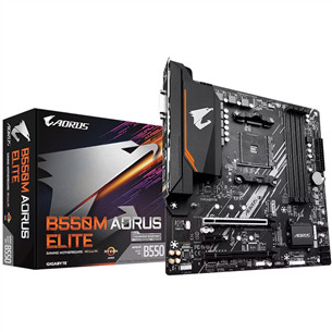 Gigabyte B550M Aorus Elite 1.3, mATX, черный - Материнская плата