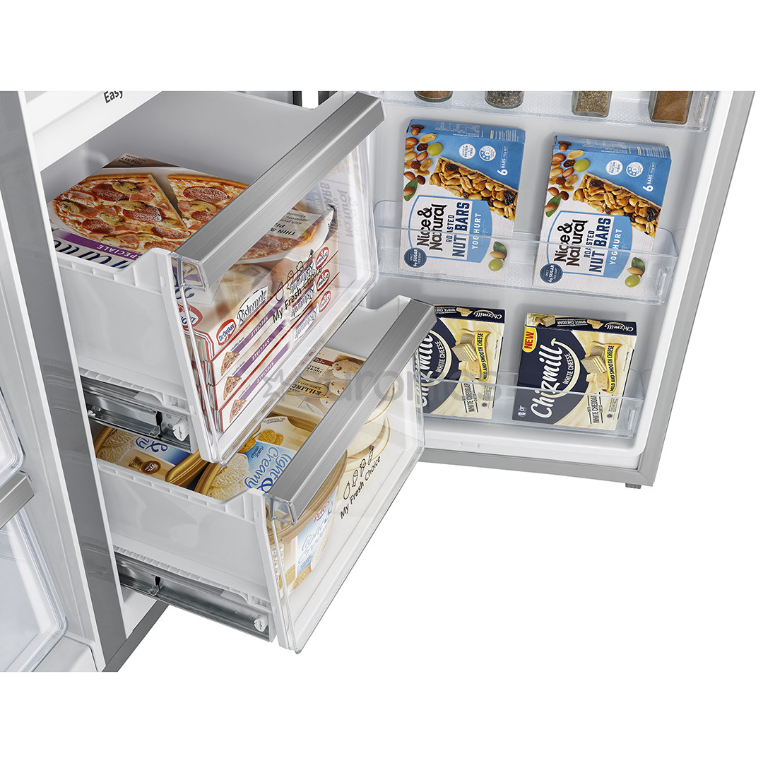 Hisense, Total No Frost, 609 L, height 179 cm, stainless steel - SBS Refrigerator