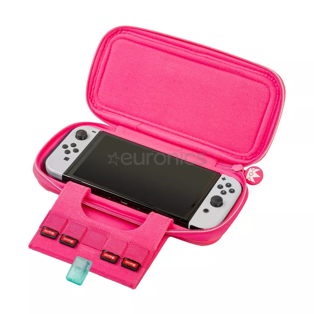 RDS Industries Game Traveler Deluxe Princess Peach Showtime, Nintendo Switch, roosa - Reisiümbris