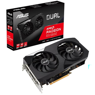 Asus, AMD Radeon RX 6600, 8 GB GDDR6, 128 bit - Graafikakaart